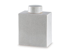 Antique White 11-inch height decorative jar, product view 3 - 3