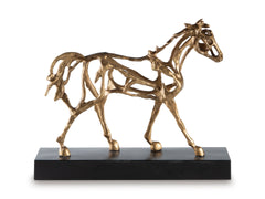 Antique Gold Finish sculpture, product view 2 - 2