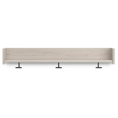 Light Natural Wall Mounted Coat Rack w/Shelf, view 4 - 4