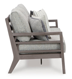 Gray/Brown Sofa with Cushion, product view 4 - 4