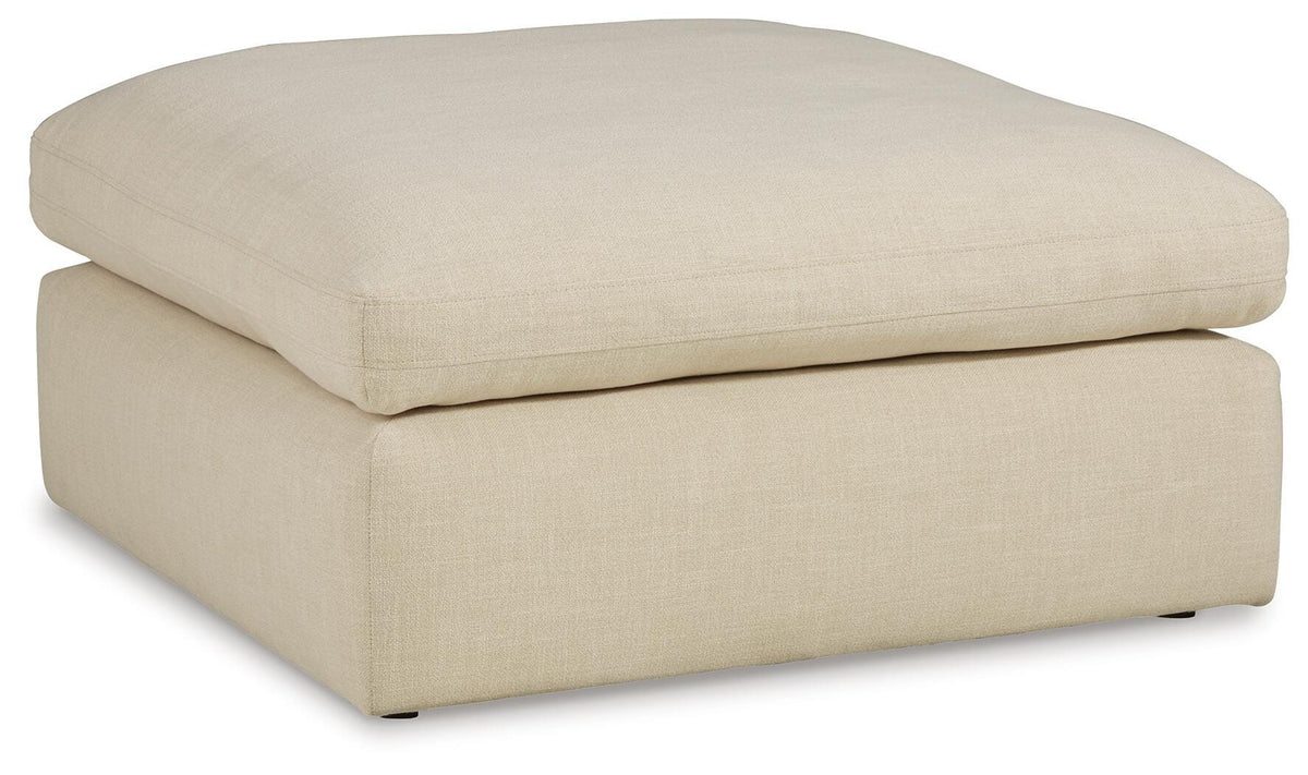 Linen, complete ottoman angled view