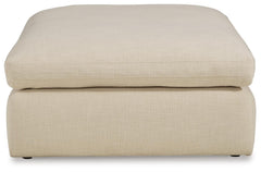 Linen, complete ottoman front view - 3