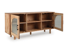 Natural Brown Accent Cabinet, view 2 - 2