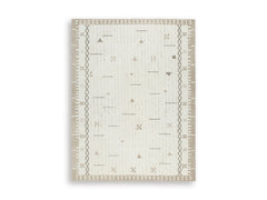 Cream/Brown/Taupe 8' x 10', complete rug product view - 1