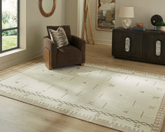 Cream/Brown/Taupe 8' x 10', room view; furniture excluded - 2