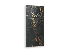 Black/Gold Finish Teague wall clock, product view 2 - 2