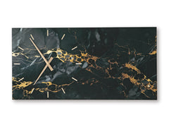 Black/Gold Finish Teague wall clock, product view 3 - 3