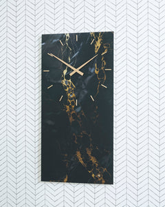 Black/Gold Finish Teague wall clock, product view 6 - 6