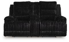 Onyx, complete power reclining loveseat, closed front view - 5