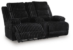 Onyx, complete loveseat with recliners extended - 7