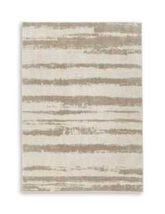 Beige/Brown/Gray 90" x 114", complete rug design; representative size - 1