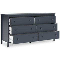 Navy Blue, dresser with drawers open - 2