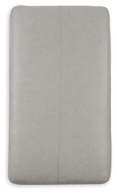 Glacier, top view of complete ottoman - 3