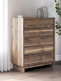 Brown / Chest of Drawers, room setting; accessories not included - 4
