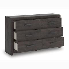 Charcoal, dresser with drawers open - 2