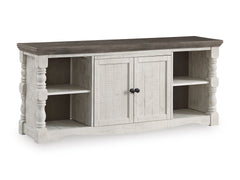 Two-tone Farmhouse TV Stand, full product view - 1