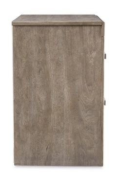 Gray, side view of nightstand - 4