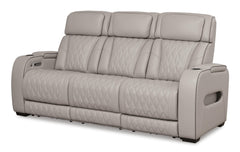 Gray, full sofa in closed position - 4