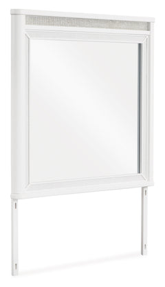 White, complete bedroom mirror - 1