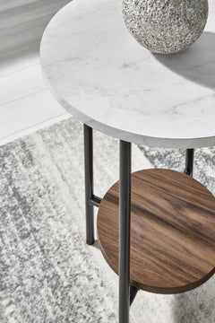 Brown/Black/White three-piece table set, product view 5 - 5