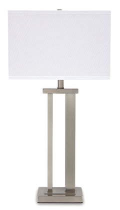 Silver Finish table lamp pair, product view 2 - 5