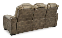 Sand / Sofa and Loveseat Set, rear upholstery view - 4