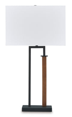 Black/Brown Voslen set of two table lamps, product view 2 - 2