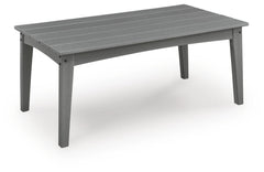 Gray, full coffee table angled view - 1