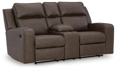 Umber, full loveseat in closed position - 5