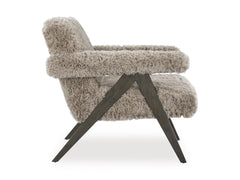 Mocha Solid Wood Leg Accent Chair, product view 3 - 8