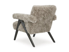 Mocha Solid Wood Leg Accent Chair, product view 4 - 9