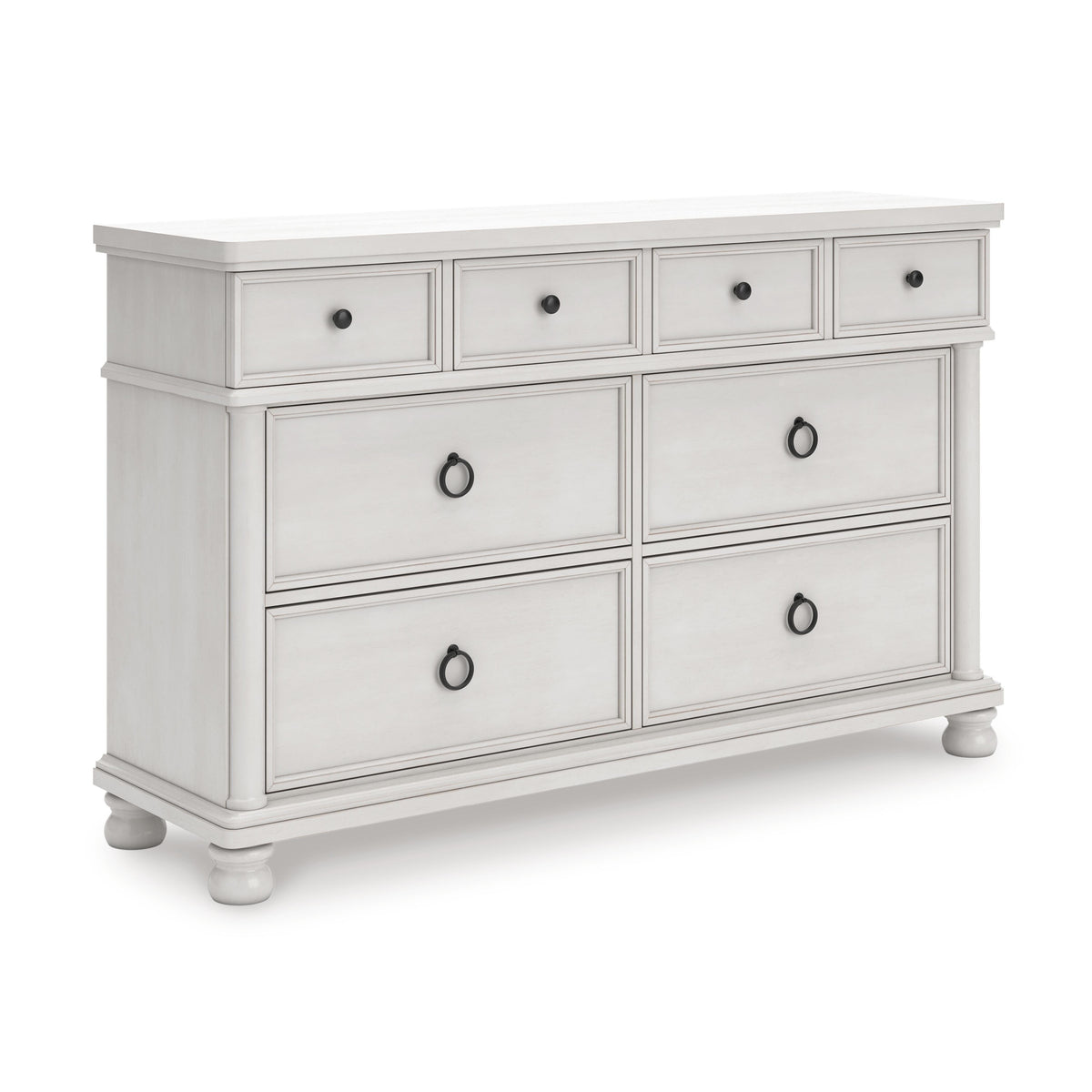 Antique White / Dresser, complete product angled view