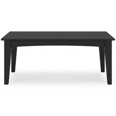 Black outdoor coffee table, product view 2 - 2