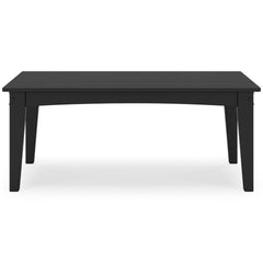 Black outdoor coffee table, product view 4 - 4