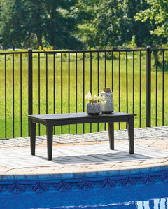 Black outdoor coffee table, product view 6 - 6