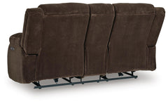Chocolate, complete loveseat, rear view - 4
