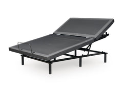 Gray, installation demonstration with separately sold power base head section raised - 4