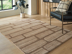 Brown 61.5" x 84", room view; furniture excluded - 10
