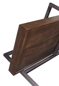 Brown/Gunmetal, raised shelf edge detail - 5