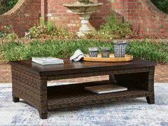 Dark Brown, table in outdoor setting; accessories excluded - 2