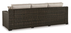 Brown Sofa with Cushion, product view 2 - 2