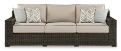Brown Sofa with Cushion, product view 3 - 3