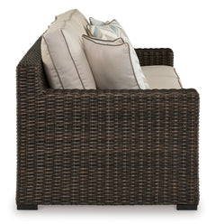 Brown Sofa with Cushion, product view 4 - 4