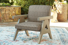 Beige / Outdoor Lounge Chair, outdoor setting; accessories not included - 4
