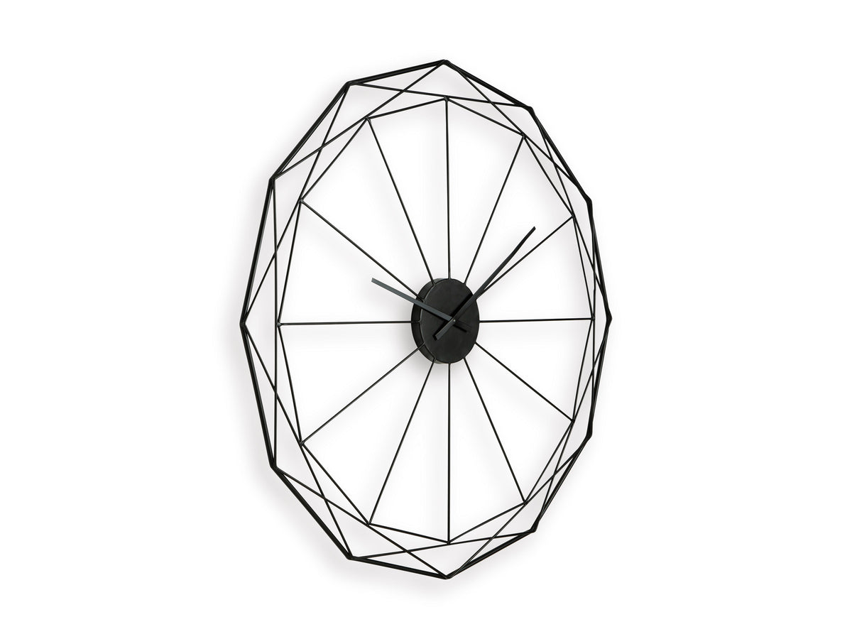 Black Wall Clock, view 1