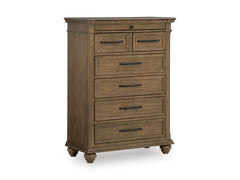 Medium Brown / Chest of Drawers, complete product angled view - 1