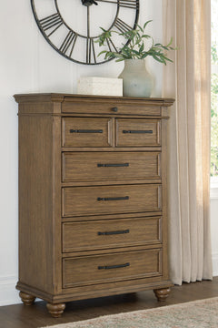Medium Brown / Chest of Drawers, room setting; accessories not included - 4