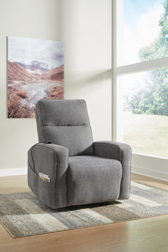 Gray, recliner in room; other furnishings excluded - 2