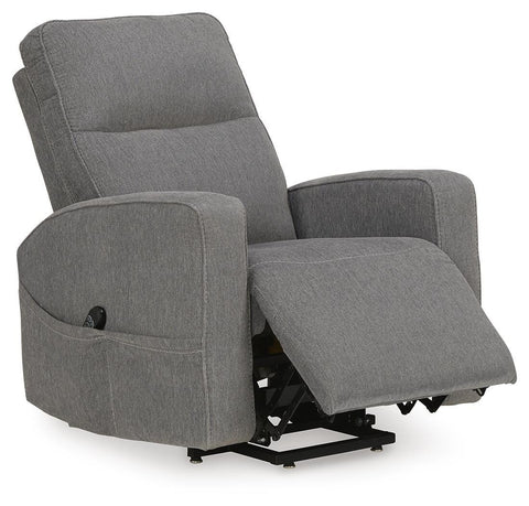 Gray Performance Power Lift Recliner with Heat and Massage