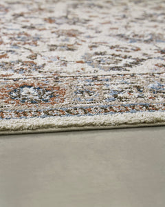 Blue/Brown/Beige 8' x 10', pile and edge detail - 3